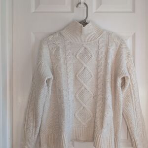 Cozy Cream Cable Knit Sweater